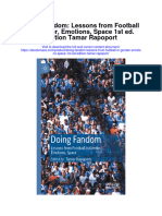 Download Doing Fandom Lessons From Football In Gender Emotions Space 1St Ed Edition Tamar Rapoport full chapter