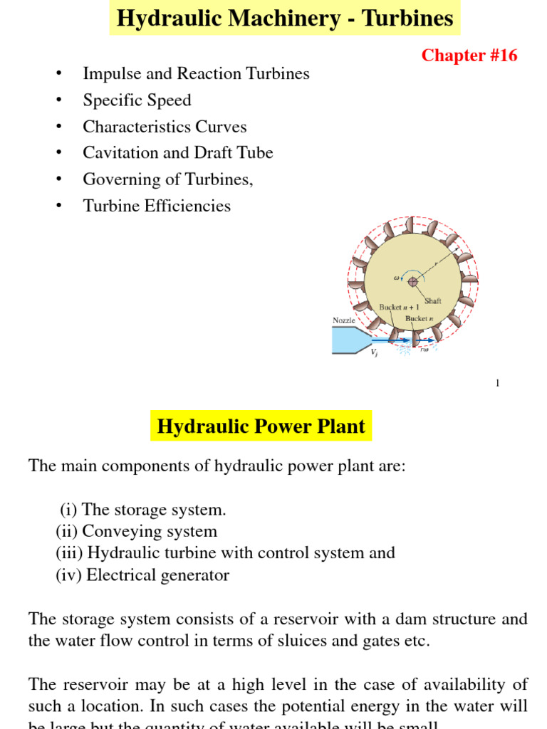 Hydraulic Turbines: Types and Efficiency | PDF | Turbine | Power (Physics)