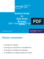 SEB Student Instructions