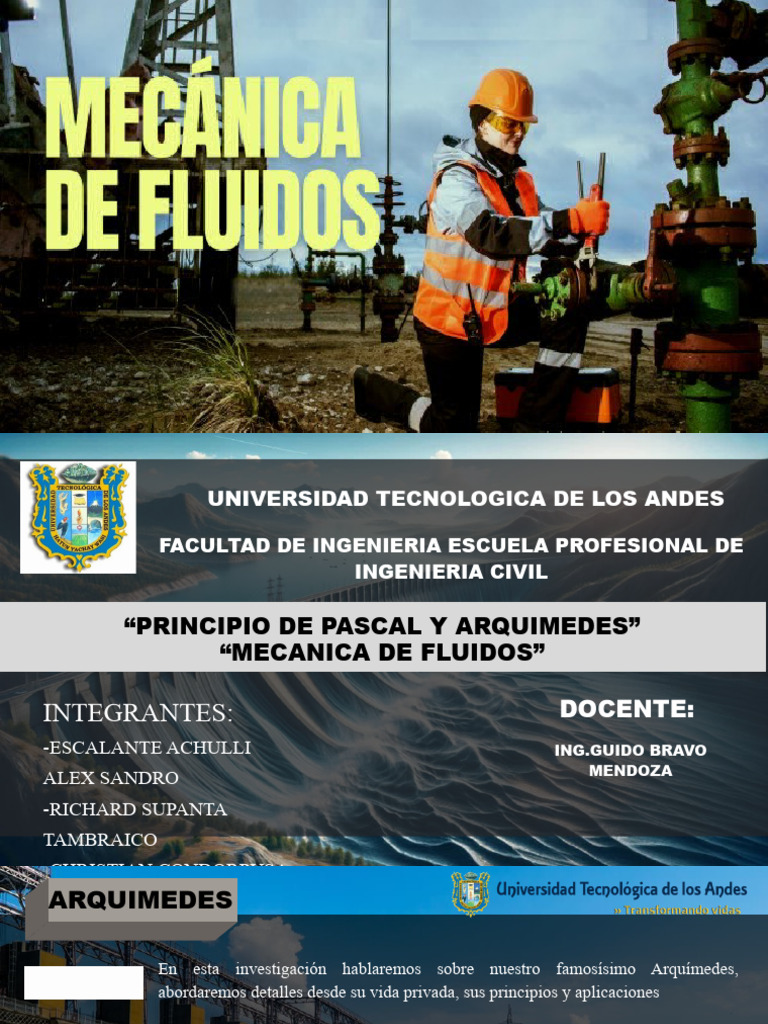 Grupo #7 Princio de Pascal y Arquimides | PDF | Física Aplicada e ...