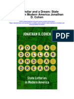 For A Dollar and A Dream State Lotteries in Modern America Jonathan D Cohen Full Chapter