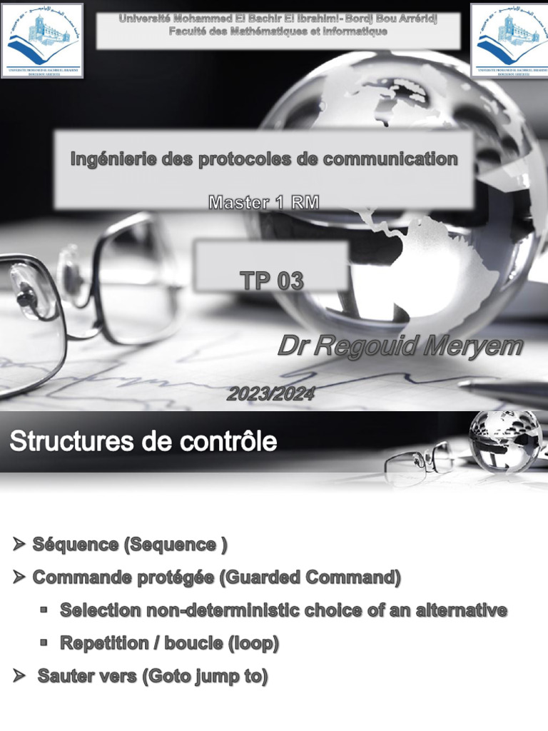 Structures de contrôle en PROMELA | PDF | Structure de contrôle ...