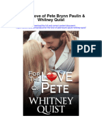 For The Love of Pete Brynn Paulin Whitney Quist Full Chapter