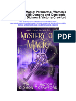 Mystery of Magic Paranormal Womens Fiction Midlife Demons and Demigods Book 8 Tia Didmon Victoria Crawford Full Chapter