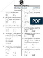Binomial Theorem DPP 01 Arjuna JEE AIR 2024 Maths