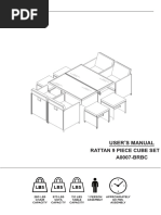 User S Manual ,: A0007-BRBC Rattan 9 Piece Cube Set