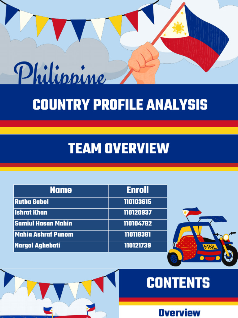 Philippines Country Profile Analysis | PDF | Infrastructure | Computer ...
