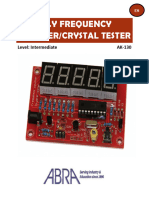 Crystal Tester Frequency Counter