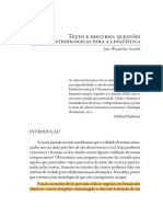 GERALDI Joao W. Texto e Discurso Questoes Epistemologica