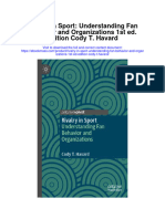 Rivalry in Sport Understanding Fan Behavior and Organizations 1St Ed Edition Cody T Havard All Chapter