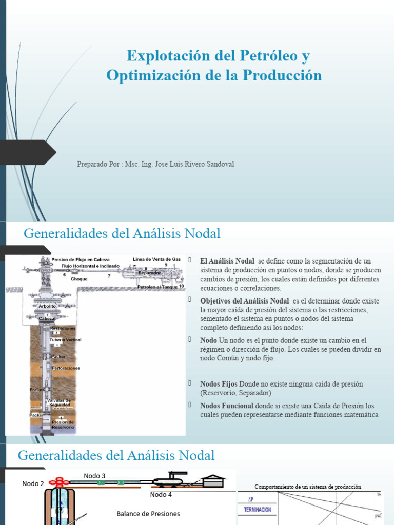 Análisis Nodal en Producción de Petróleo | PDF | Petróleo | Gases