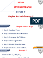 Lecture 9 Sloving A Simplex Problem 2