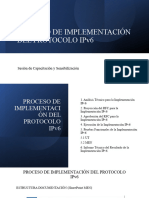 CAPACITACION PROCESO DE IMPLEMENTACIÓN DEL PROTOCOLO IPv6