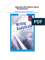 Writing Analytically 8Th Edition David Rosenwasser All Chapter
