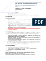 Fiche Méthodologique Rediger Un Paragraphe