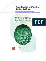 Writing To Read Reading To Write 2Nd Edition Kuehner All Chapter