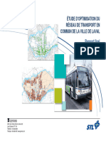 Étude D'Optimisation Du Réseau de Transport en Commun de La Ville de Laval