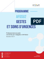 Programme AFGSU2 (sur 3 jours)