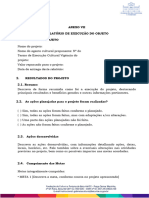 ANEXO VII Relatório de Execução Do Objeto