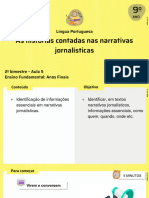 As Histórias Contadas Nas Narrativas Jornalísticas: Língua Portuguesa