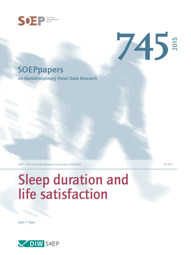 Sleep Duration And Life Statisfaction Pdf Obesity Ordinary Least