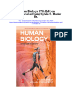 Human Biology 17Th Edition International Edition Sylvia S Mader DR Full Chapter