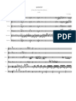Sheet Music - Mozart, Quintet For Piano, Oboe, Clarinet, Horn and Bassoon, K452