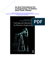 Formulas and Calculations For Petroleum Engineering 1St Edition Edition Cenk Temizel Full Chapter