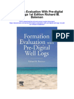 Formation Evaluation With Pre Digital Well Logs 1St Edition Richard M Bateman Full Chapter