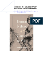 Human Nature and The Causes of War 1St Ed 2018 Edition John David Orme Full Chapter