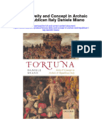 Fortuna Deity and Concept in Archaic and Republican Italy Daniele Miano Full Chapter
