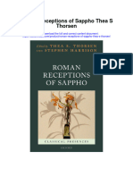Roman Receptions of Sappho Thea S Thorsen All Chapter