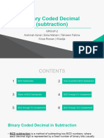 Binary Coded Decimal SUBTRACTION