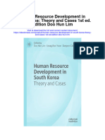Human Resource Development in South Korea Theory and Cases 1St Ed Edition Doo Hun Lim Full Chapter