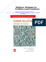 Human Relations Strategies For Success 7Th Edition Lowell Lamberton Full Chapter