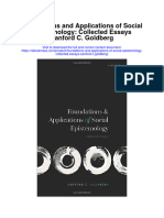 Download Foundations And Applications Of Social Epistemology Collected Essays Sanford C Goldberg full chapter