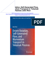 Download Driven Rotation Self Generated Flow And Momentum Transport In Tokamak Plasmas John Rice full chapter