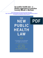 Download The New Public Health Law A Transdisciplinary Approach To Practice And Advocacy Micah L Berman full chapter