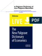 The New Palgrave Dictionary of Economics Palgrave Macmillan Full Chapter