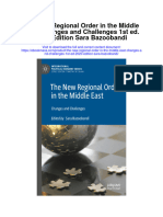 Download The New Regional Order In The Middle East Changes And Challenges 1St Ed 2020 Edition Sara Bazoobandi full chapter