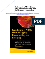 Foundations of Arm64 Linux Debugging Disassembling and Reversing Dmitry Vostokov Full Chapter