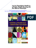 Download Foundations For Population Health In Community Public Health Nursing 6Th Edition Marcia Stanhope full chapter