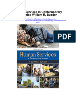 Download Human Services In Contemporary America William R Burger full chapter