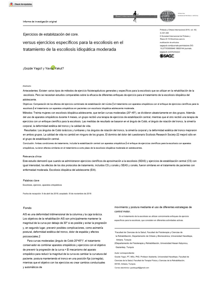 Ejercicios de estabilizaci n central versus ejercicios espec ficos para