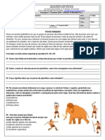 Avaliação 1º Trimestre História 5º Ano