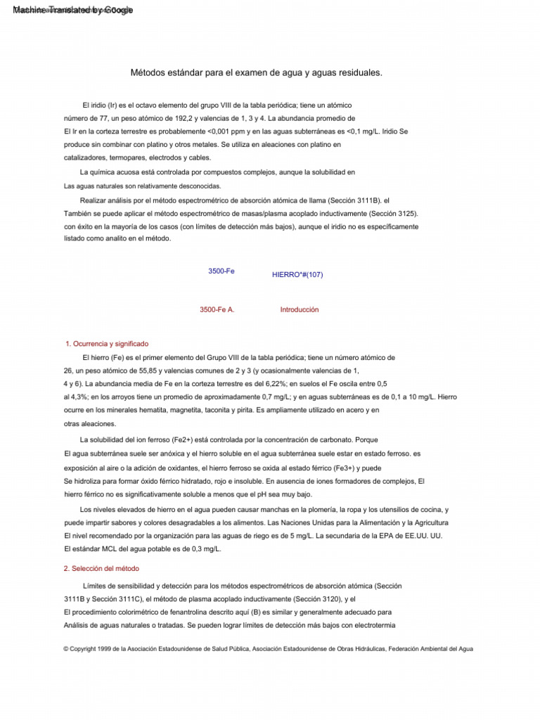 Standard methods for the examination of water and wastewate 470 477