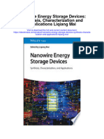 Download Nanowire Energy Storage Devices Synthesis Characterization And Applications Liqiang Mai full chapter