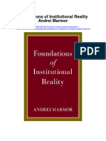 Foundations of Institutional Reality Andrei Marmor Full Chapter