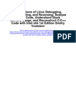 Foundations of Linux Debugging Disassembling and Reversing Analyze Binary Code Understand Stack Memory Usage and Reconstruct C C Code With Intel X64 1St Edition Dmitry Vostokov Full Chapter