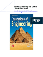 Foundations of Engineering 3Rd Edition Mark Holtzapple Full Chapter